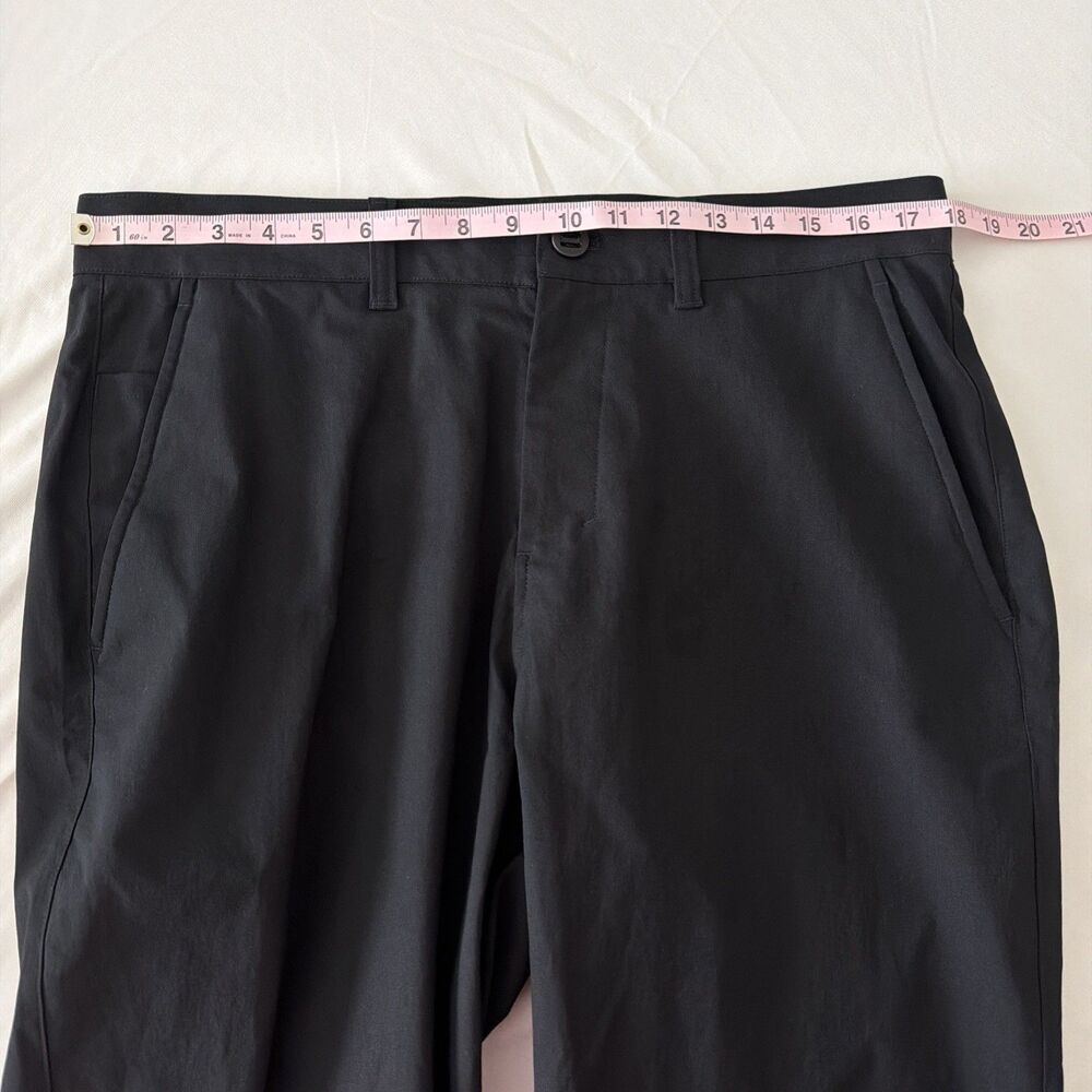 Lululemon Pants Mens Sz 34 Black ABC Slim Tapered Twill Performance Trousers - Picture 12 of 16